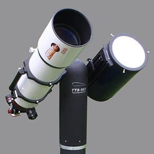 A TTS-160 Panther Telescope Mount with 2 solar telescopes