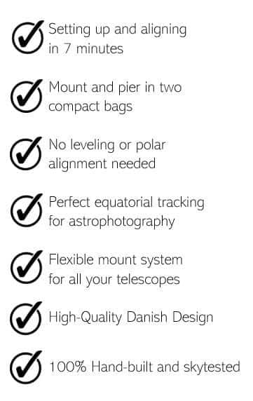 The selling point for buying a TTS-160 Panther Telescope Mount