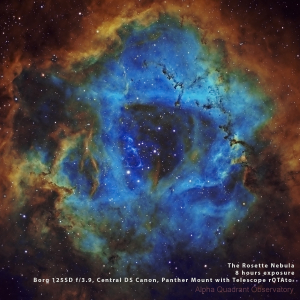The Rosette Nebula (NGC2237), taken by Chris Howey with his TTS-160 Panther Telescope Mount with a rOTAtor attached