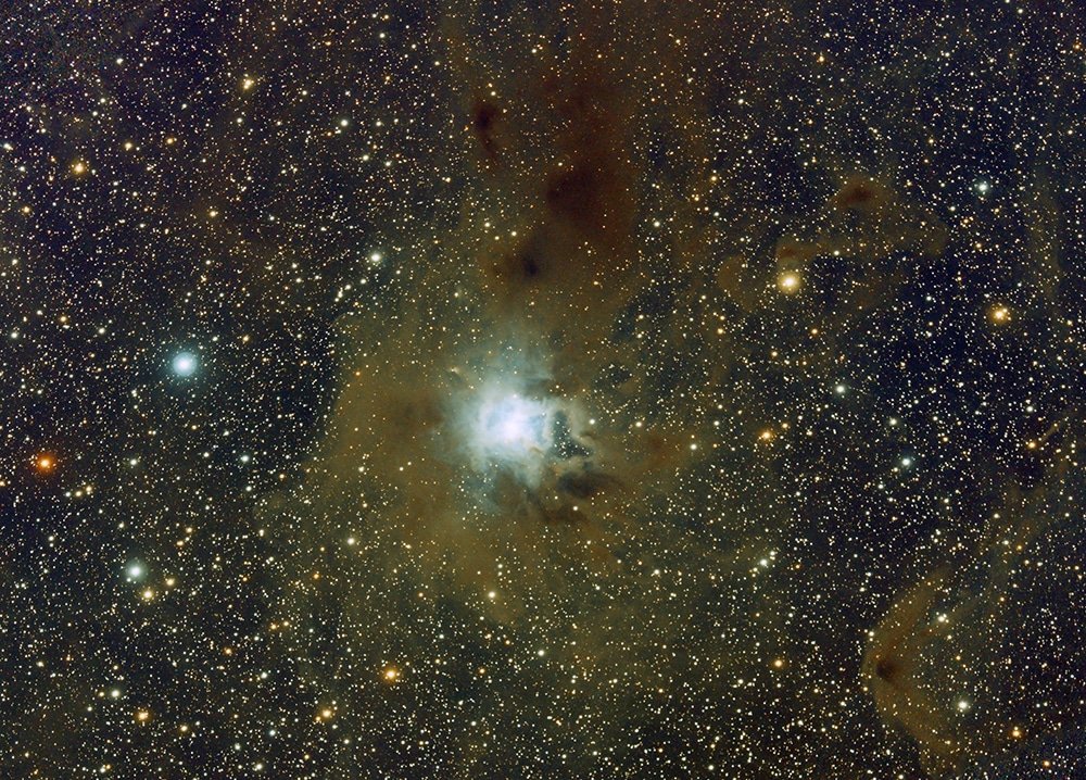 Iris Nebula, CelestronC9.25 Hyperstar F/2.2, Camera ZWO ASI071MC, 63 x 120 sec. Panther Mount with telescope rOTAtor